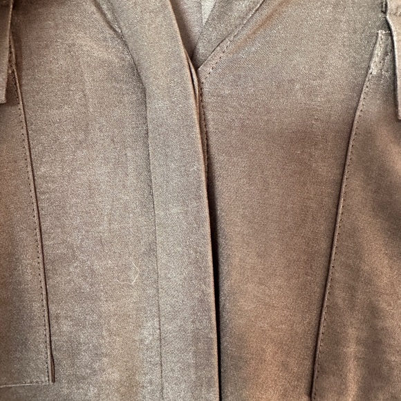 L'AGENCE Rivi Midi Dress Tie Waist‎ Olive - Picture 12 of 12